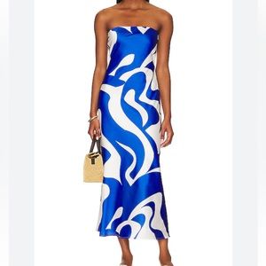 SNDYS Angel Dress in Blue Swirl; Size 2